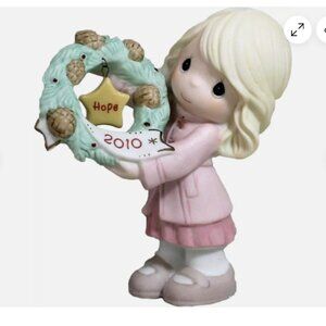 Precious Moments DATED 2010 MY HOPE IS IN YOU Hanging Ornament 101002 USED BOXED